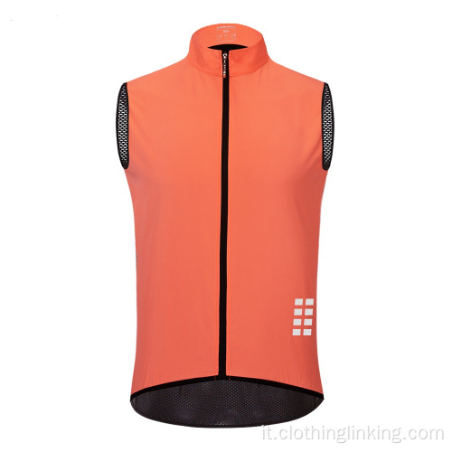 Giacca da ciclismo Maglia Gilet Cappotto antivento